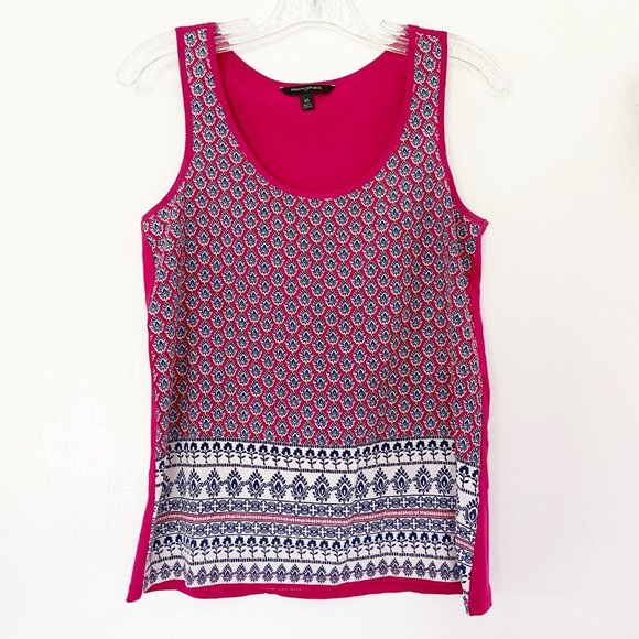 Banana Republic Pink Ikat Printed Sleeveless Top - Picture 1 of 5